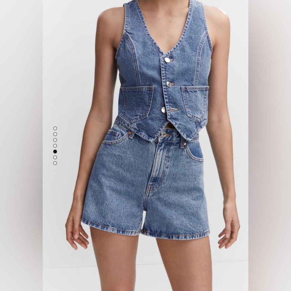 Mango blue denim (Jeans) shorts